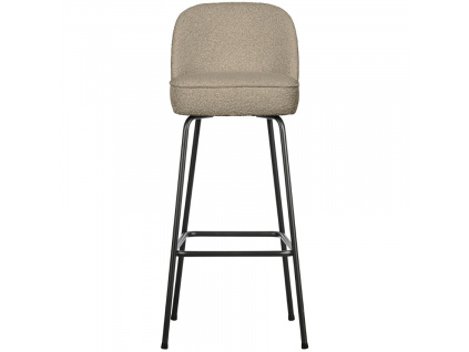 Béžová bouclé barová židle Tergi 80 cm