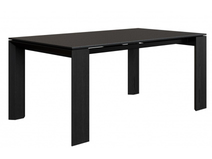 Černo-šedý dubový rozkládací jídelní stůl Miotto Olevano 180/265 x 90 cm