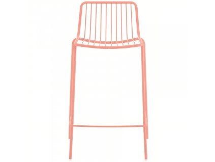 Růžová kovová barová židle Nolita 3657 65 cm