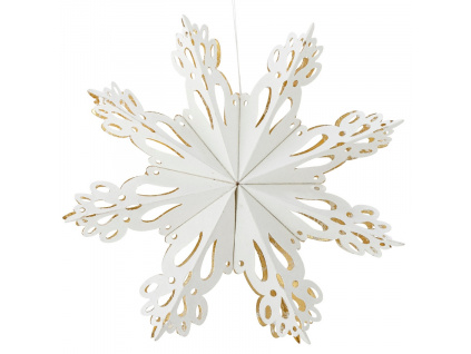 Bílá papírová závěsná dekorace Bloomingville Prato 23 cm