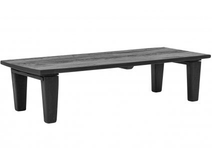 Černý dřevěný konferenční stolek Bloomingville Riber 150 x 60 cm