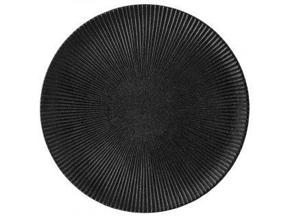 Černý kameninový talíř Bloomingville Neri 29 cm
