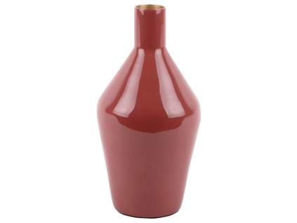 Červená kovová váza Conelo 22 cm