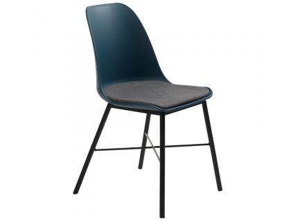 Tmavě modrá plastová jídelní židle Unique Furniture Whistler