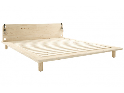 Dřevěná dvoulůžková postel Karup Design Peek 160 x 200 cm