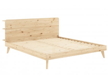 Dřevěná dvoulůžková postel Karup Design Retreat 160 x 200 cm