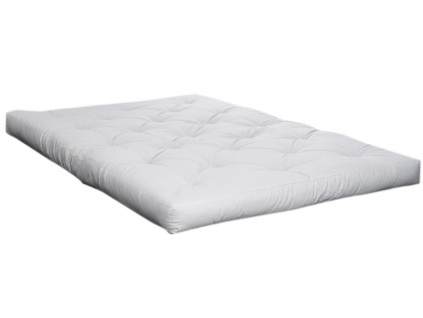 Středně tvrdá bílá futonová matrace Karup Design Comfort 160 x 200 cm, tl. 15 cm