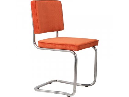 Oranžová manšestrová jídelní židle ZUIVER RIDGE KINK RIB848x848 (23)