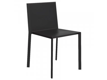 Černá plastová jídelní židle QUARTZ