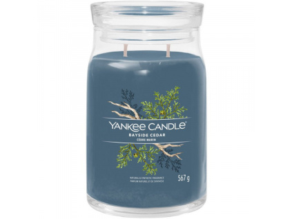 Velká vonná svíčka Yankee Candle Bayside Cedar