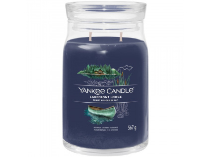 Velká vonná svíčka Yankee Candle Lakefront Lodge