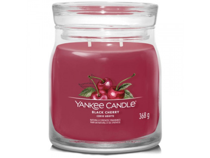 Střední vonná svíčka Yankee Candle Black Cherry