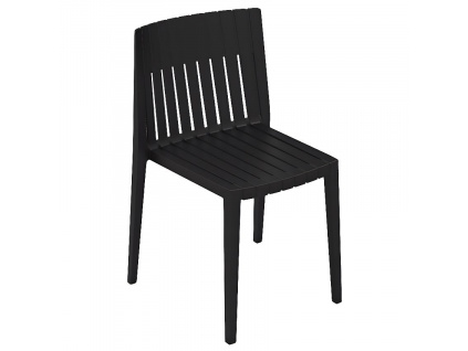 Černá plastová zahradní židle SPRITZ