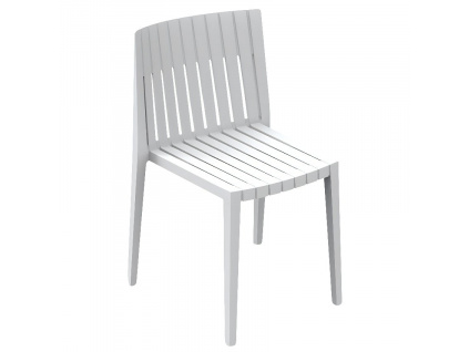 Bílá plastová zahradní židle SPRITZ
