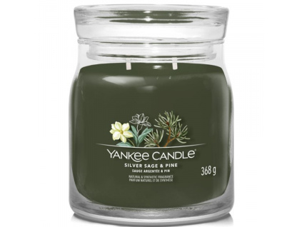 Střední vonná svíčka Yankee Candle Sage & Pine