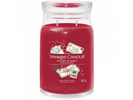 Velká vonná svíčka Yankee Candle Letters To Santa Signature