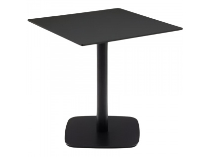 Černý bistro stolek Kave Home Dina 68 x 68 cm