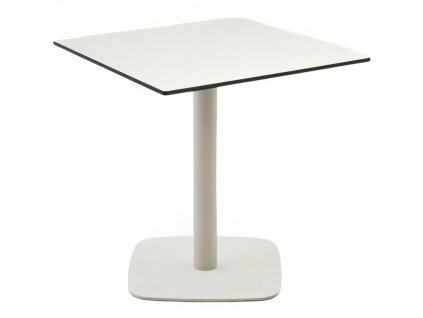 Bílý bistro stolek Kave Home Dina 68 x 68 cm