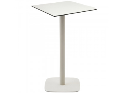 Bílý barový stůl Kave Home Dina 60 x 60 cm