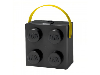 Černý svačinový box s rukojetí LEGO® Storage