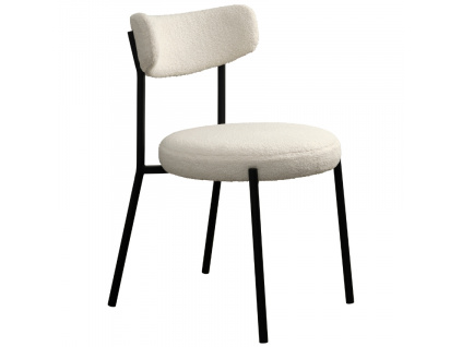 Bílá čalouněná židle Unique Furniture Gimli