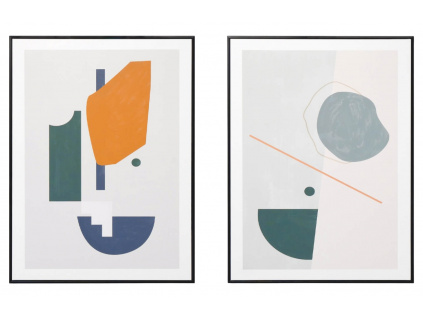 Set dvou abstraktních obrazů Somcasa Junk