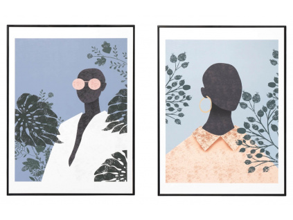 Set dvou obrazů Somcasa Blacky 80 x 60 cm s ženským motivem