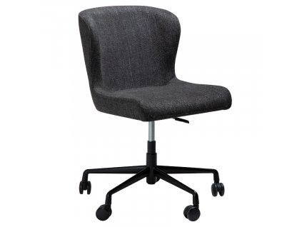 Černá bouclé kancelářská židle DAN-FORM Glam