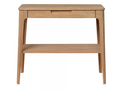 Dubový odkládací stolek Unique Furniture Amalfi 90 x 37 cm