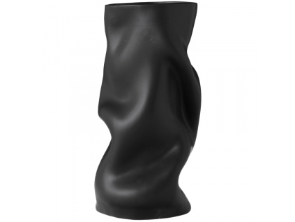 Černá keramická váza AUDO COLLAPSE 30 cm