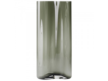Kouřově zelená skleněná váza AUDO AER 49 cm