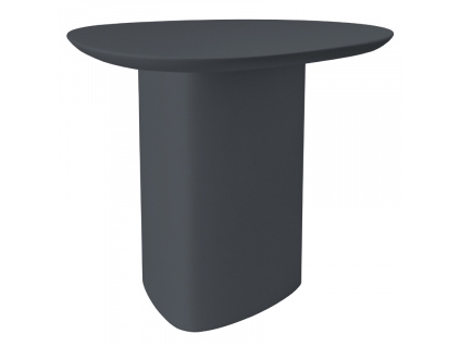 Tmavě šedý lakovaný odkládací stolek RAGABA CELLS 50 x 50 cm