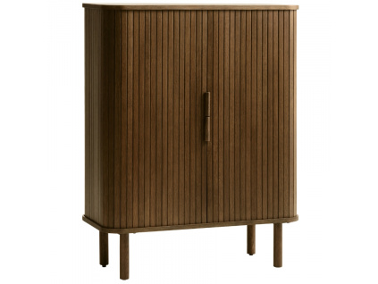 Hnědá dubová komoda Unique Furniture Cavo 113 x 90 cm