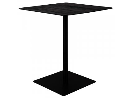 Černý dřevěný bistro stolek DUTCHBONE BRAZA SQUARE 70 x 70 cm