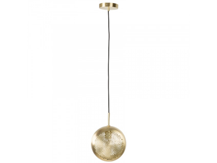 Mosazné závěsné světlo lampa ZUIVER GRINGO FLAT 22,5 cm