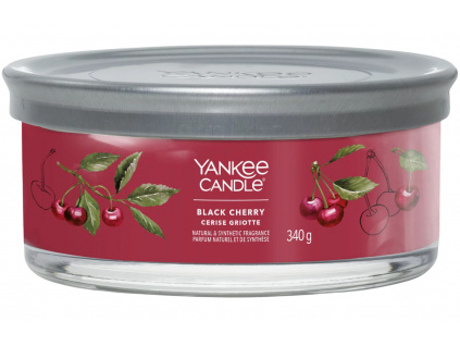 Vonná svíčka Yankee Candle Black Cherry 5 knotů