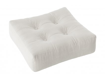 Bílý sedací polštář Karup Design More 70 x 70 cm