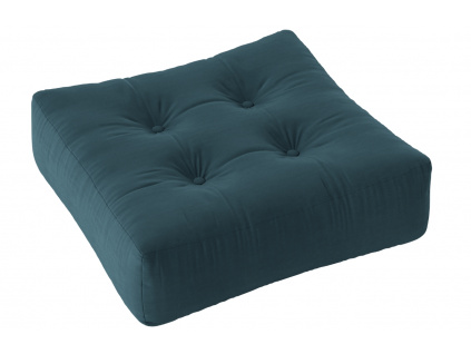Petrolejově modrý sedací polštář Karup Design More 70 x 70 cm