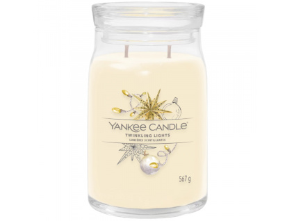 Velká vonná svíčka Yankee Candle Twinkling Lights Signature