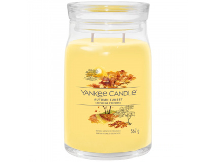 Velká vonná svíčka Yankee Candle Autumn Sunset Signature