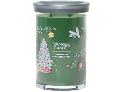 Velká vonná svíčka Yankee Candle Shimmering Christmas Tree Tumbler