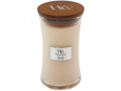 Velká vonná svíčka WoodWick, White Honey