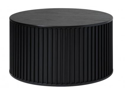 Černý dubový konferenční stolek Unique Furniture Siena 85 cm