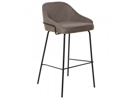Hnědá čalouněná barová židle Somcasa Louis 76,5 cm