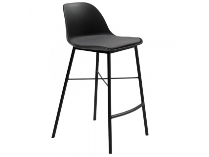 Černá plastová barová židle Unique Furniture Whistler 68 cm