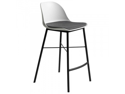 Bílá plastová barová židle Unique Furniture Whistler 68 cm