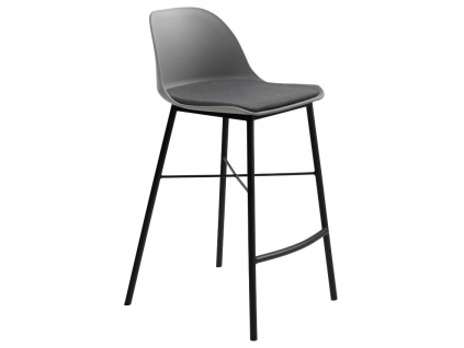 Šedá plastová barová židle Unique Furniture Whistler 68 cm