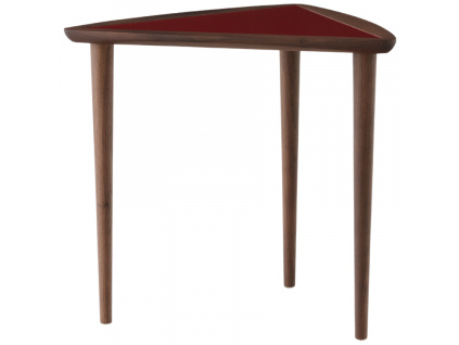 Červený ořechový odkládací stolek AUDO UMANOFF 42,5 cm
