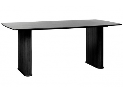 Černý dubový jídelní stůl Unique Furniture Nola 190 x 100 cm