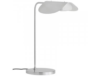 Stříbrná kovová stolní lampa AUDO WING 56 cm